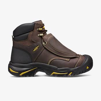 KEEN Férfi Mt Vernon 6" Met (Steel Toe) Munkavédelmi Bakancs Barna